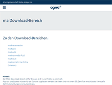 Tablet Screenshot of agma-mmc-downloadbereich.de